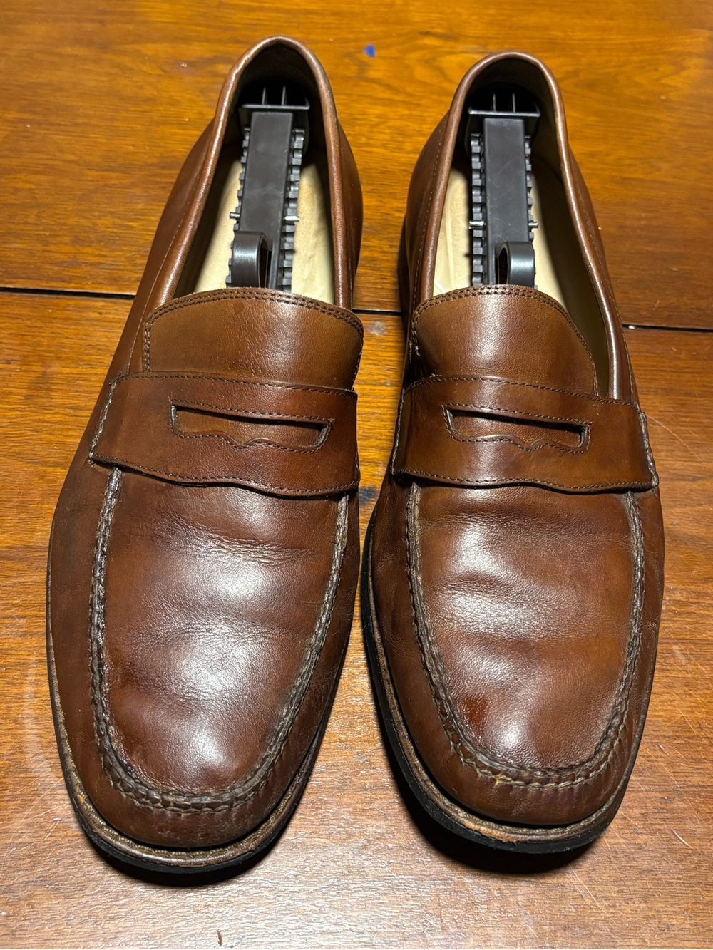 Johnston & Murphy Men’s Tan Leather Penny Loafers Size 10M Style 20-7796